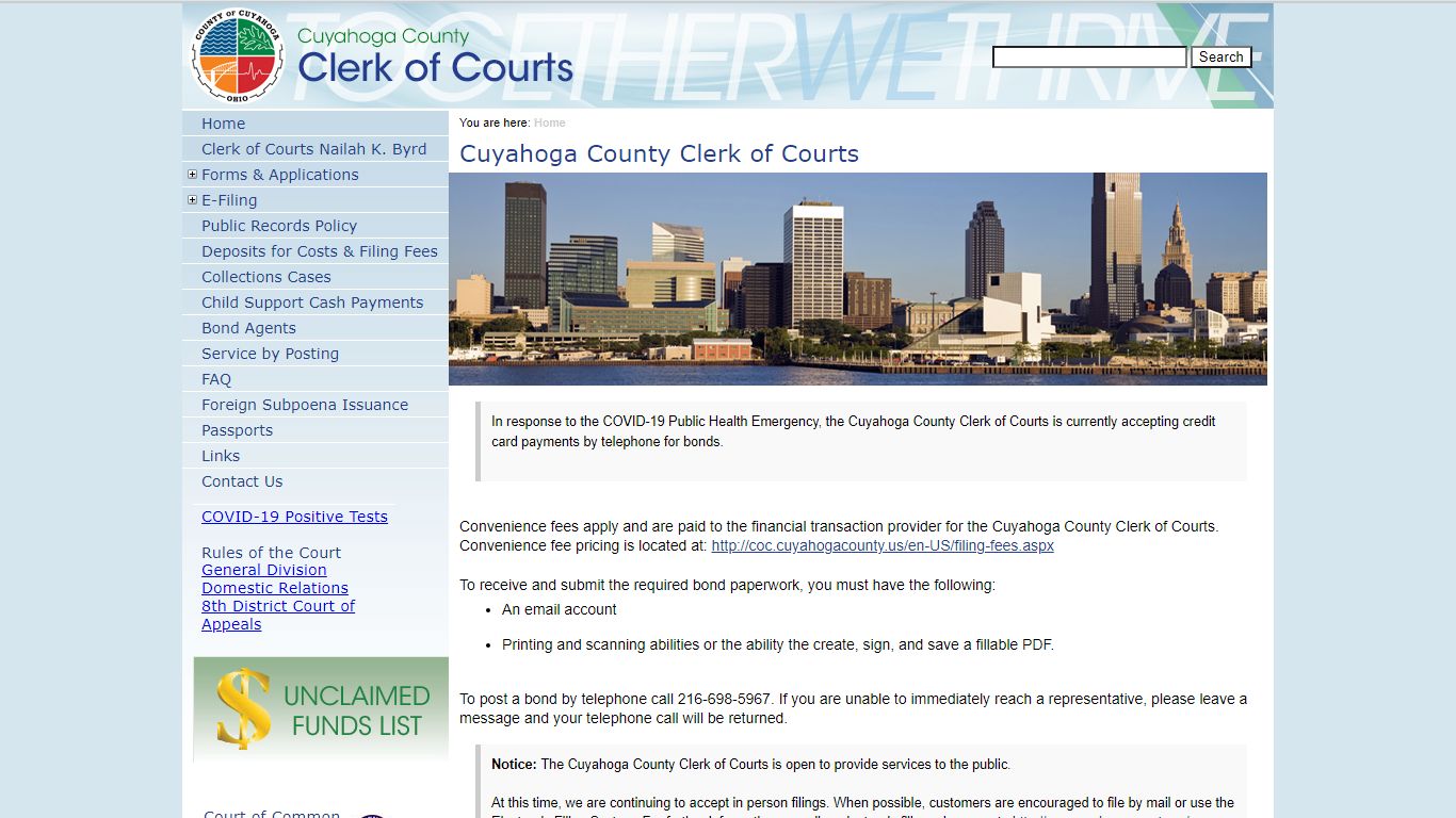Cuyahoga County Clerk of Courts